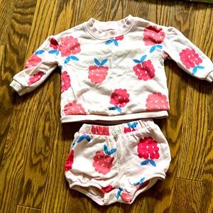 Raspberry Print Sweatsuit